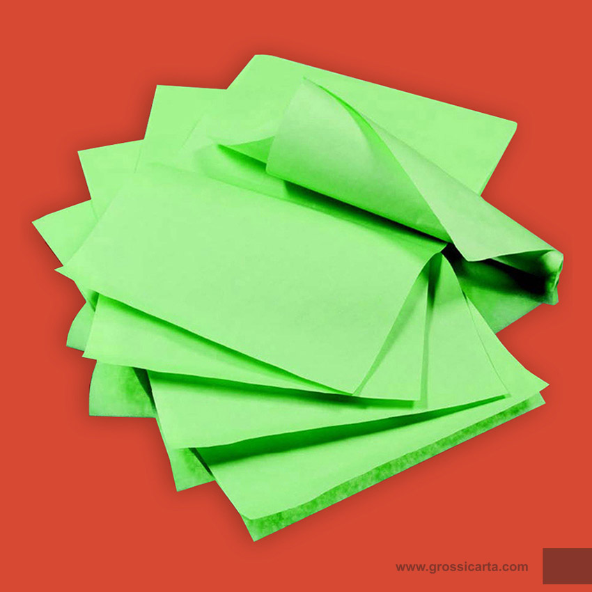 Carta idrovegetale kraft pura cellulosa colore verde