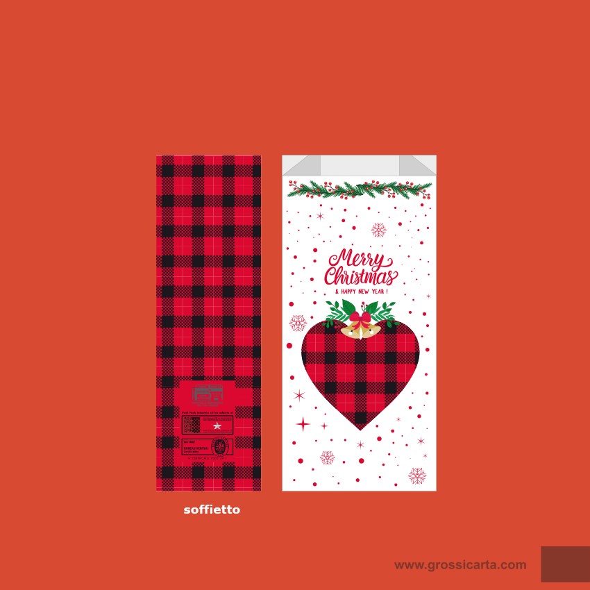 Sacchetto in carta antigrasso - f.to 15x30 cm