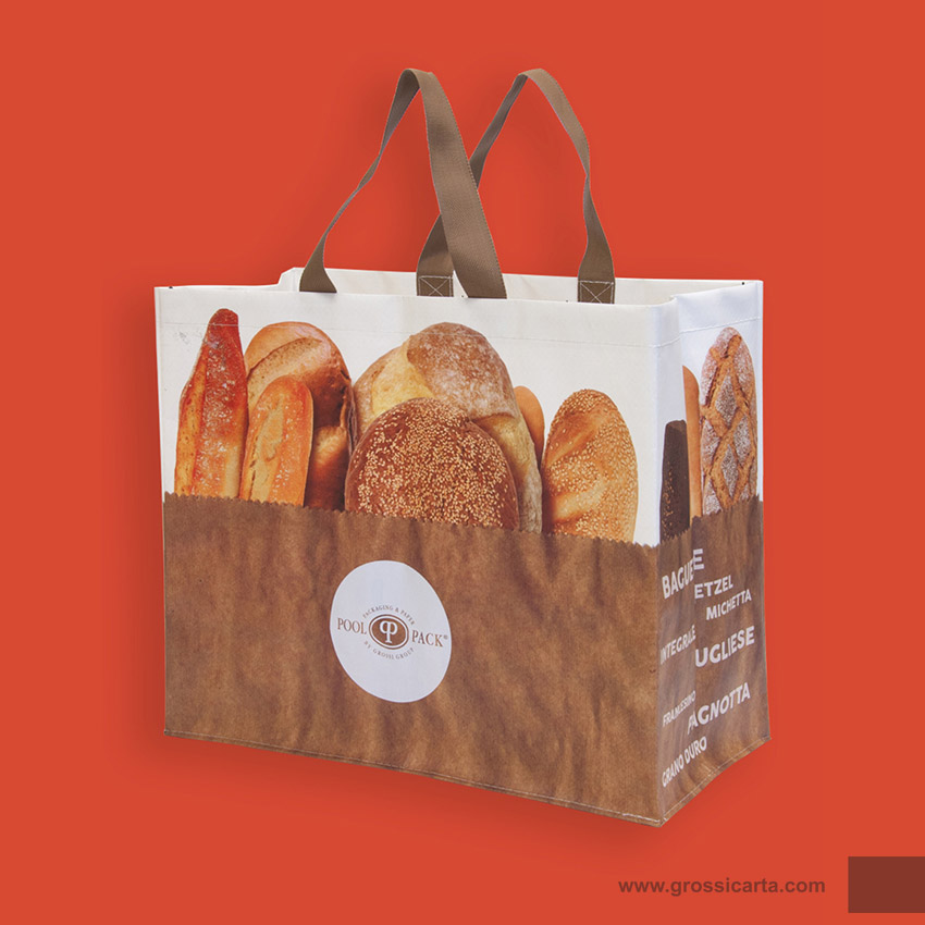 Shopper PPW ''pane & dolci'' personalizzabile con logo e cornice