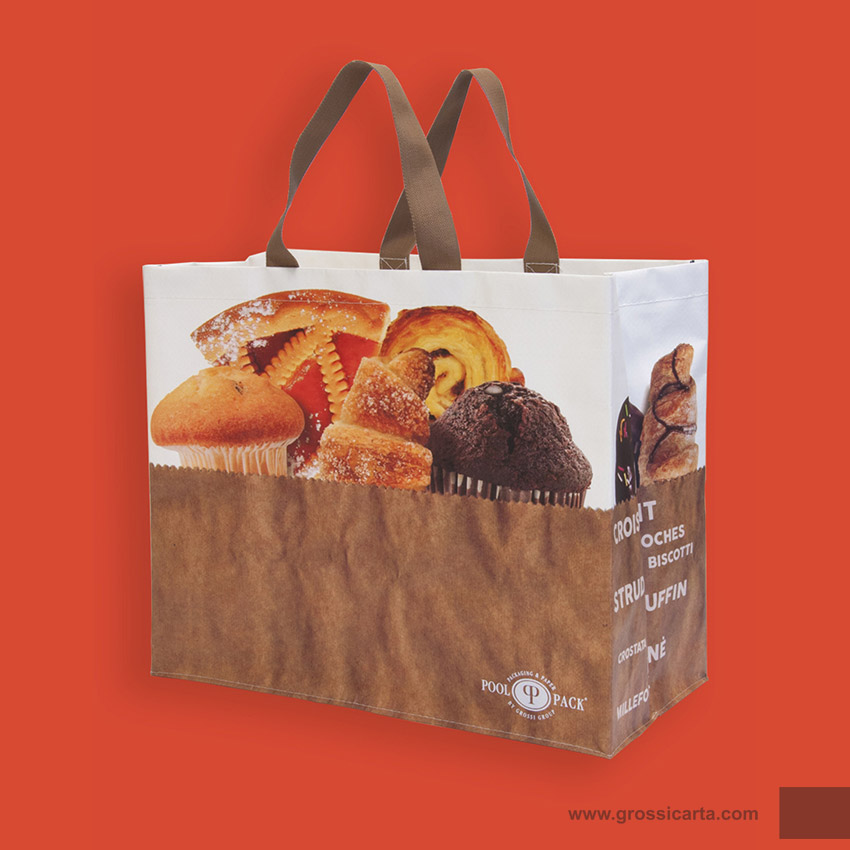 Shopper PPW ''pane & dolci'' personalizzabile con logo