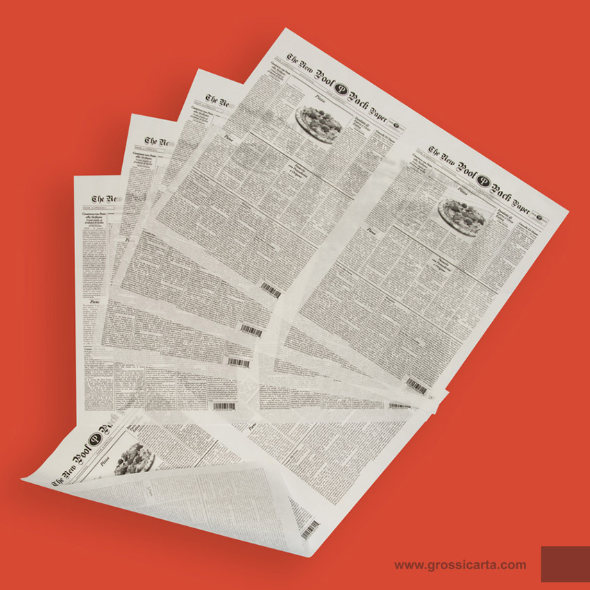 Carta antigrasso in fogli - stampa ''giornale'' - Certificata FSC<sup>®</sup>