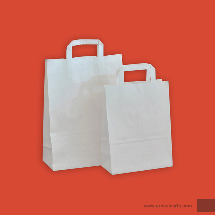 Shopper kraft bianco f.do quadro