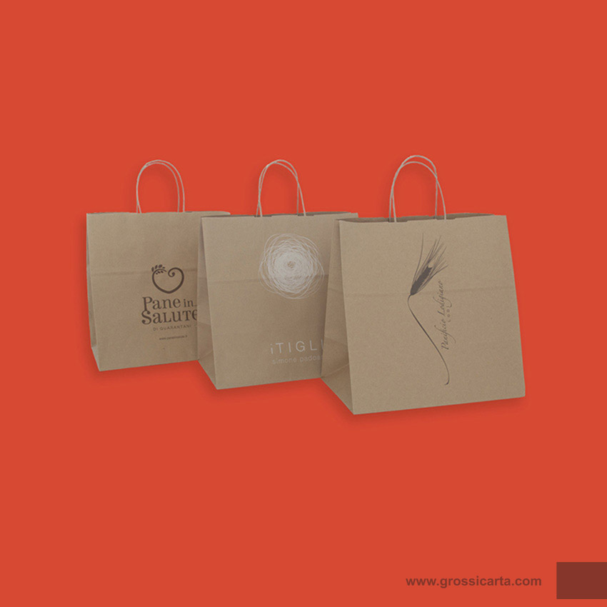 Shopper mod. japa in kraft avana riciclato