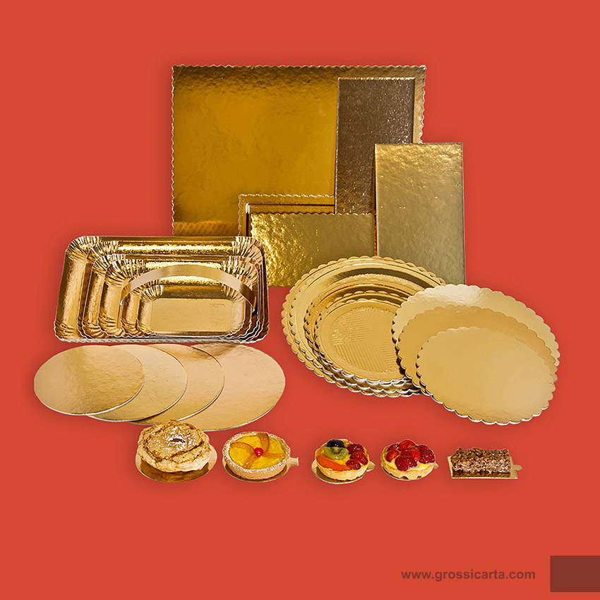 Tronchi, dischi, vassoi e piatti ala oro