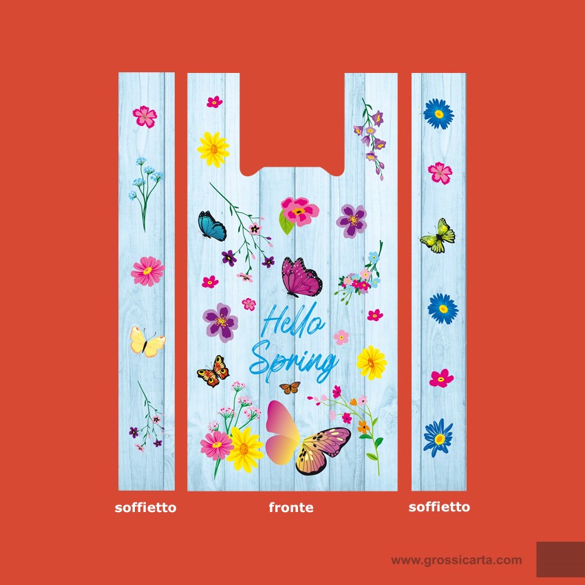 Shopper bio ''Hello Spring'' - f.to 30x60