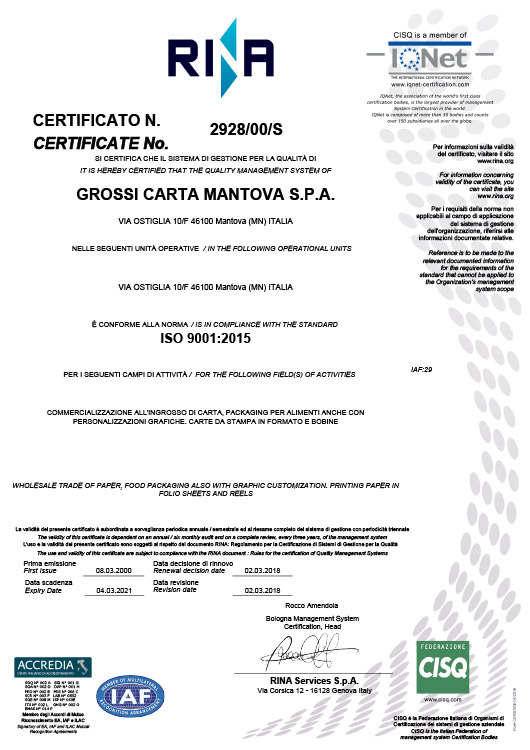 rina scaricare certificato
