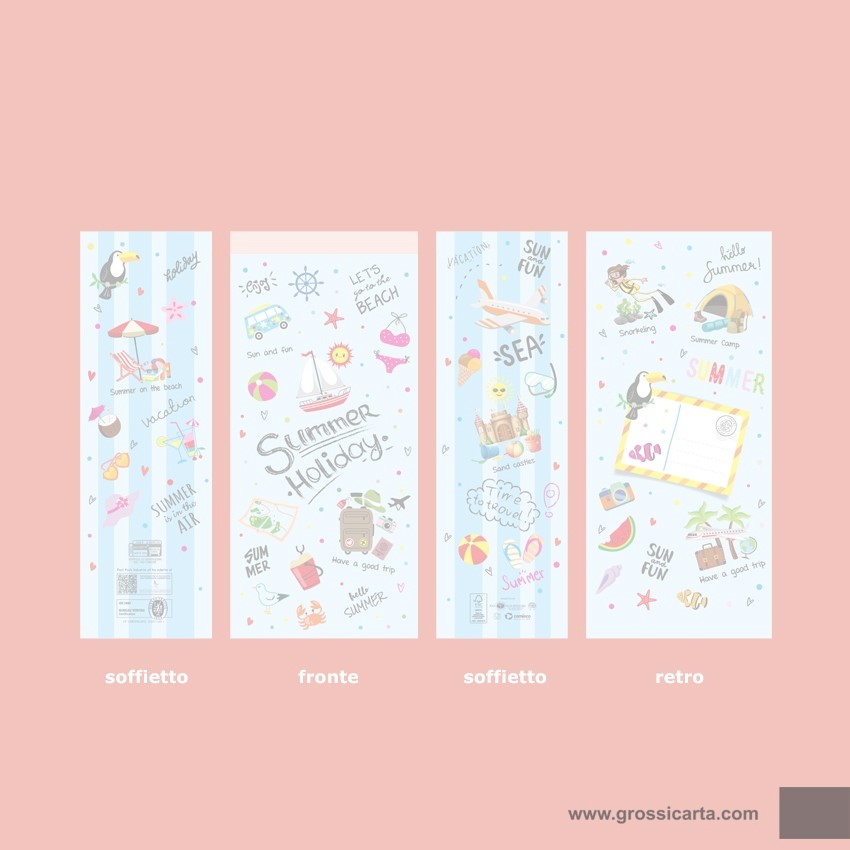 Sacchetti carta stampa ''Summer Time'' - f.to 17x35 - <b>SOLD OUT</b>