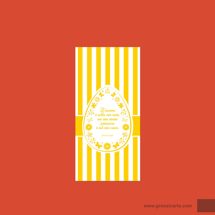 Sacchetti carta ''Aforismi'' righe giallo