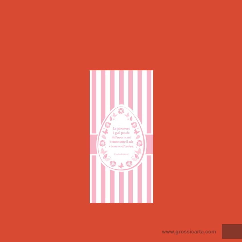 Sacchetti carta ''Aforismi'' righe rosa