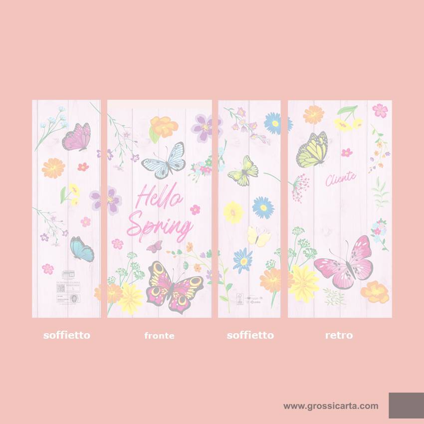 Sacchetti carta stampa ''Hello Spring'' - f.to 25x50 - <strong>SOLD OUT</strong>