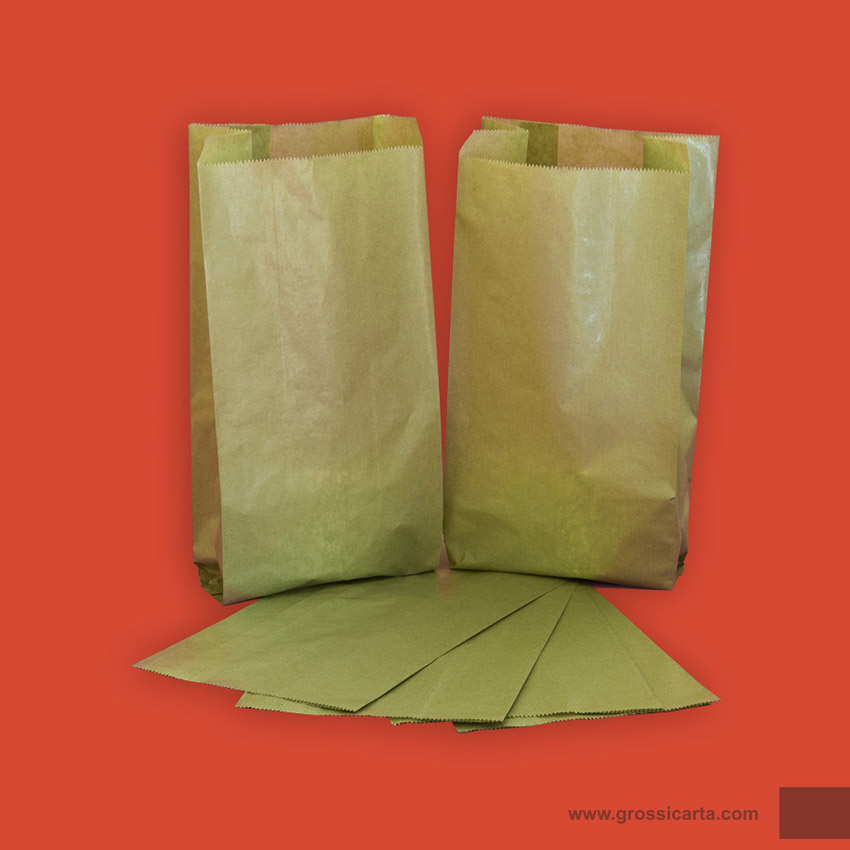 Sacchetto kraft antiumido verde neutro Certificato PEFC<sup>TM</sup>