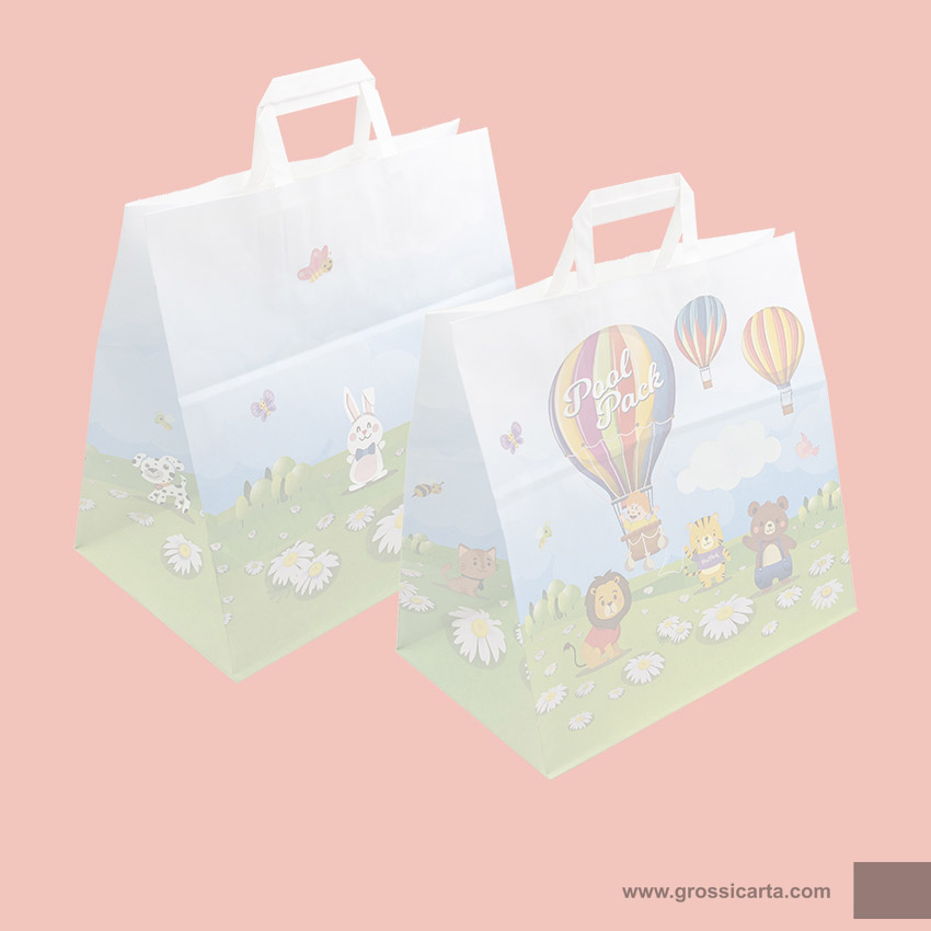 Shopper Carta stampa ''Mongolfiera Hello Spring'' - <strong>SOLD OUT</strong>