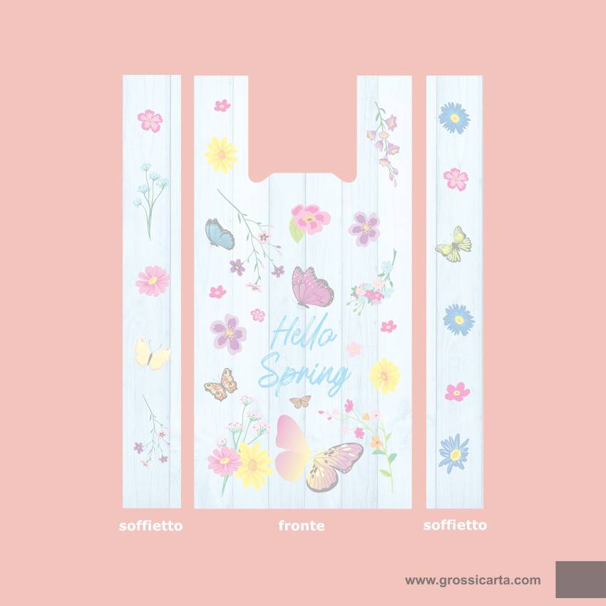 Shopper bio ''Hello Spring'' - f.to 30x60 - <strong>SOLD OUT</strong>