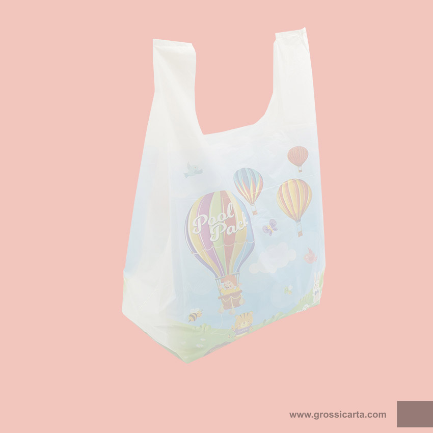 Shopper bio stampa ''Mongolfiera Hello Spring'' - <strong>SOLD OUT</strong>