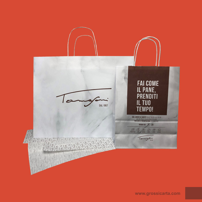 Shopper linea con stampa personalizzata - Tomasoni