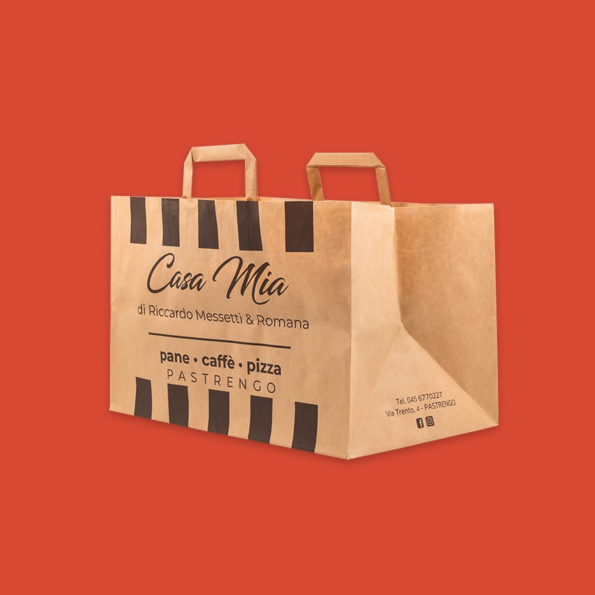 Shopper mod. japa in kraft avana Certificata FSC® stampa 