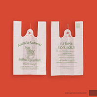 Shopper bio bianche impinzate