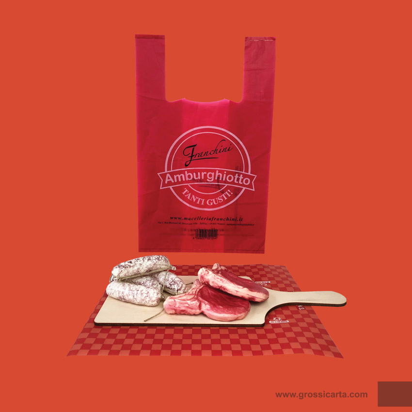 Shopper bio, linea con stampa personalizzata - Franchini -