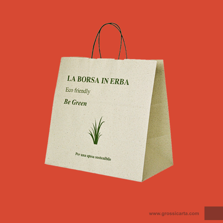 Shopper in carta &quot;La Borsa in Erba&quot; - Linea Be Green