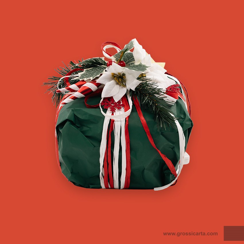 Incarti in PPL color verde opaco<br>interno idoneo alimentare color bianco perla
