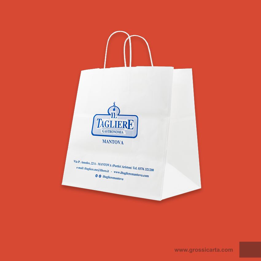 Shopper japa manico ritorto linea con stampa personalizzata - Il Tagliere