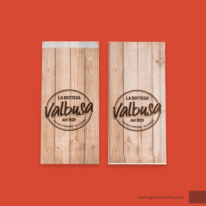 Sacchetti carta stampa personalizzata - La bottega Valbusa