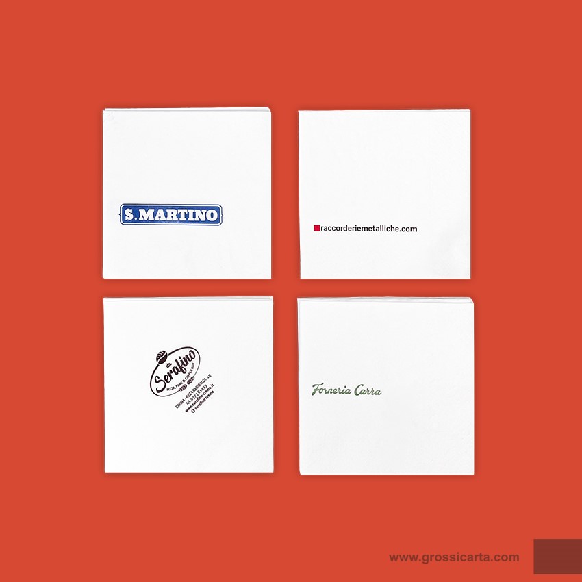 Tovaglioli di carta con stampa personalizzata