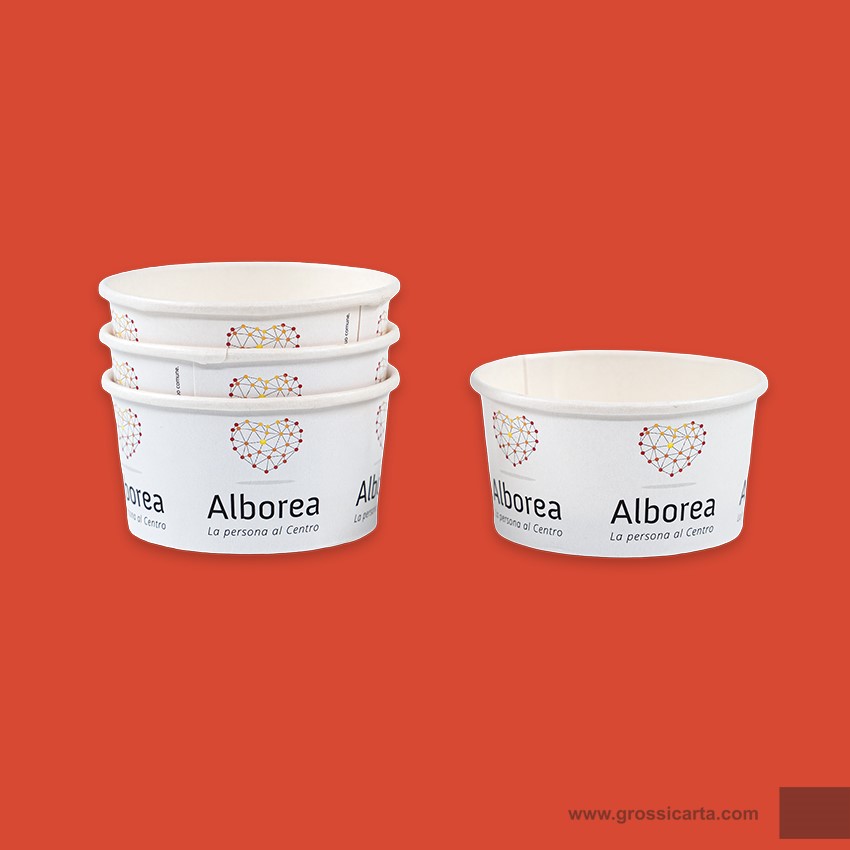 Coppette di carta con stampa personalizzata - Alborea