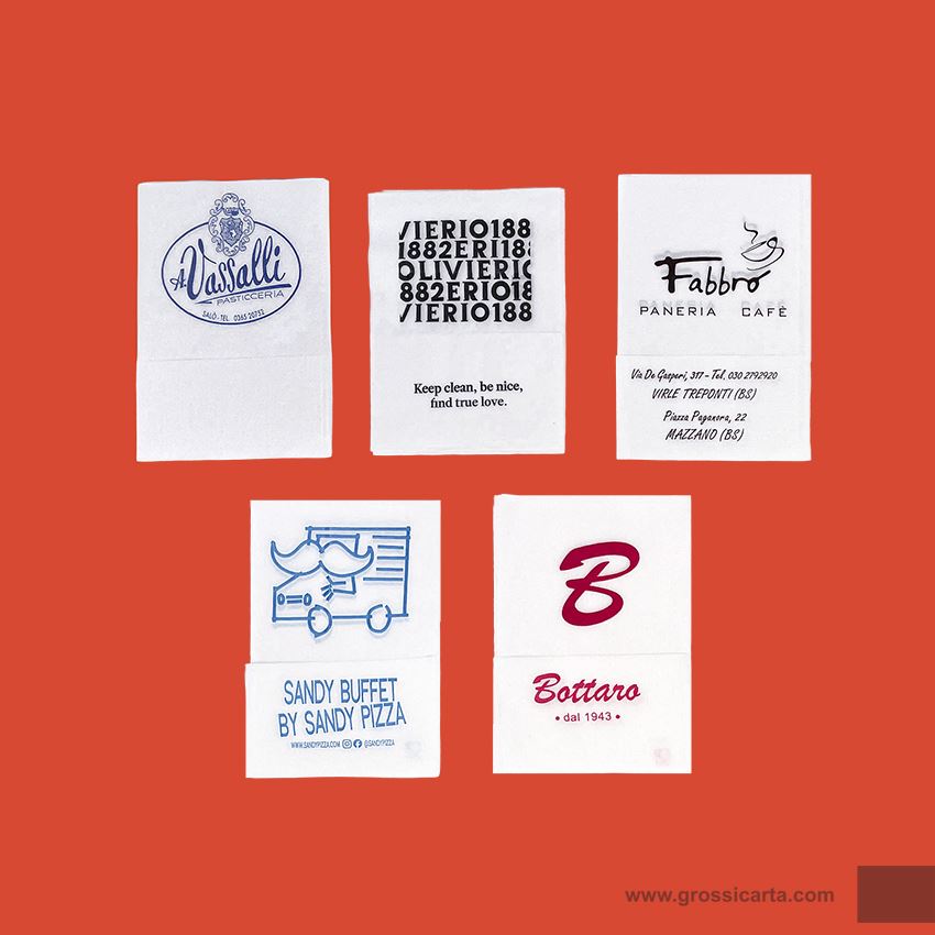 Tovaglioli di carta con stampa personalizzata