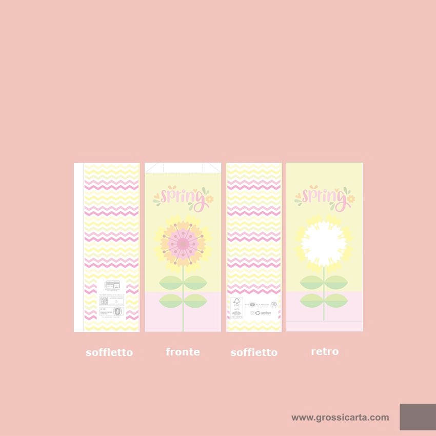 Sacchetti carta stampa ''Spring'' - f.to 15x31 - <strong>SOLD OUT</strong>