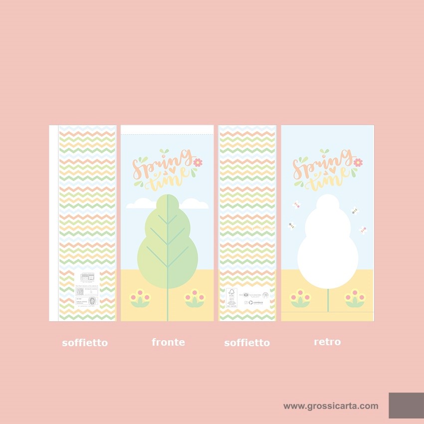 Sacchetti carta stampa ''Spring Time'' - f.to 20x40 - <strong>SOLD OUT</strong>
