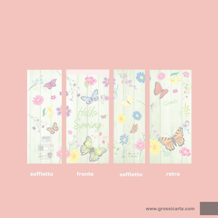 Sacchetti carta stampa ''Hello Spring'' - f.to 15x30 - <strong>SOLD OUT</strong>