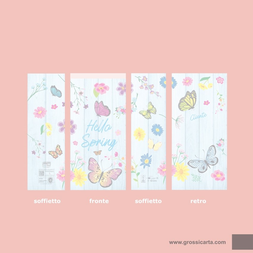 Sacchetti carta stampa ''Hello Spring'' - f.to 20x40 - <strong>SOLD OUT</strong>