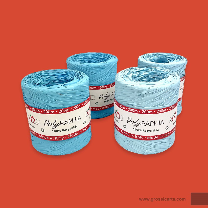 Nastro polyrahia azzurro e celeste