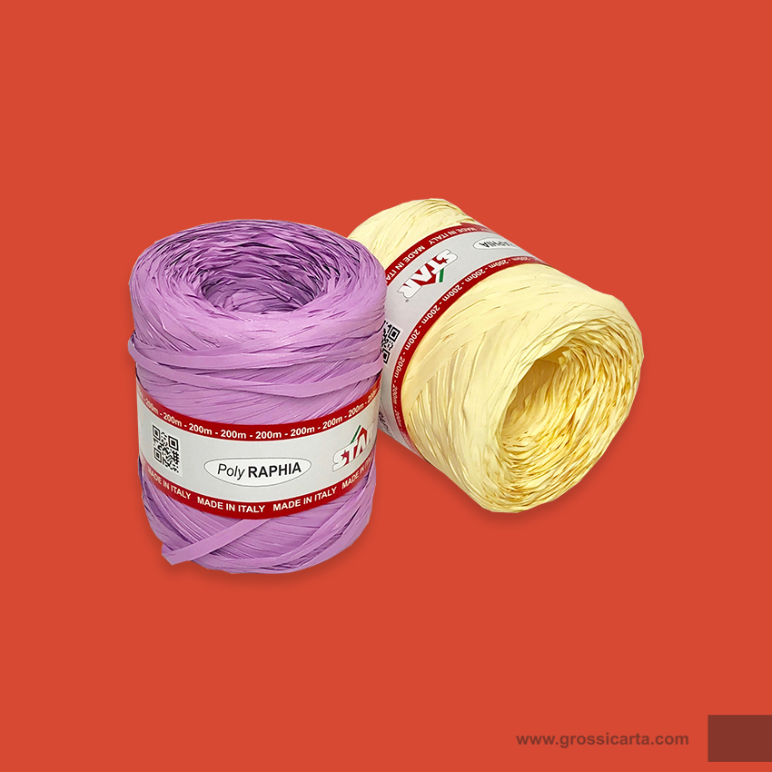 Nastro polyrahia lavanda e crema