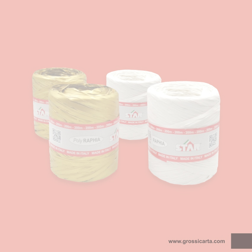 Nastro polyrahia oro e bianco - <strong>SOLD OUT</strong>