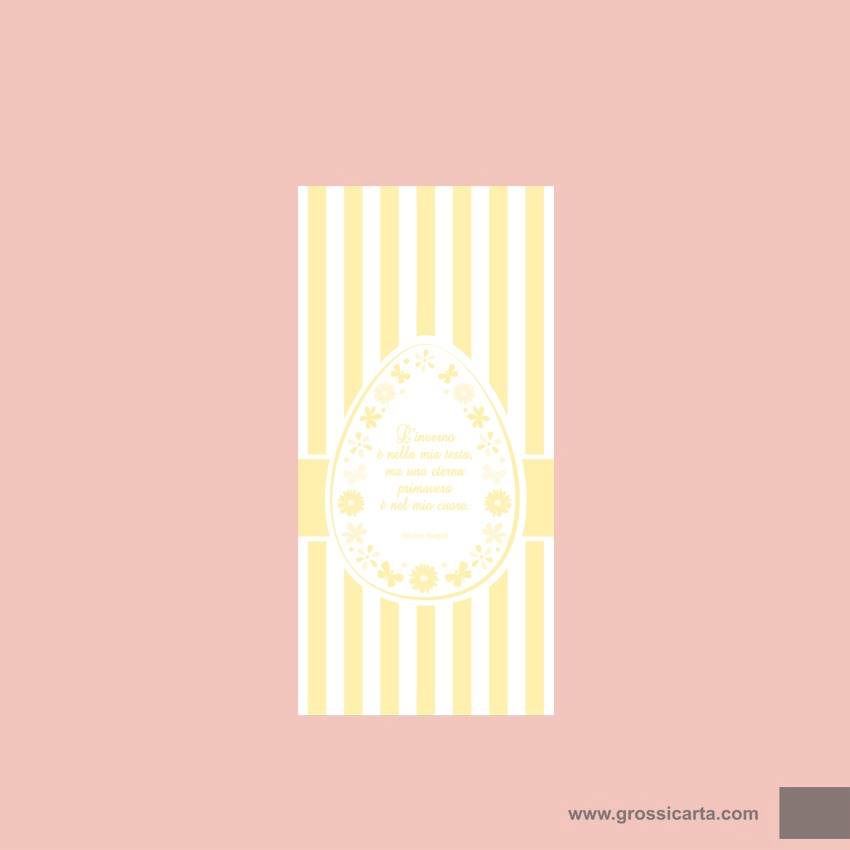 Sacchetti carta ''Aforismi'' righe giallo <b>SOLD OUT</b>